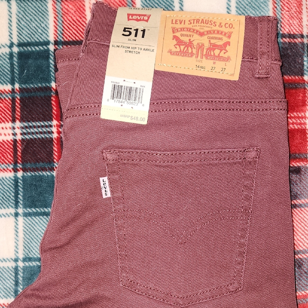 Levi's Men's Slim Fit Jeans - Burgundy